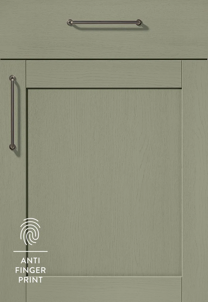FRAME 617 — Stratifié laqué, structure bois Olive