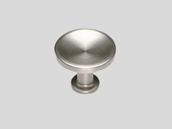241 — Bouton métallique, Couleur inox, Mat