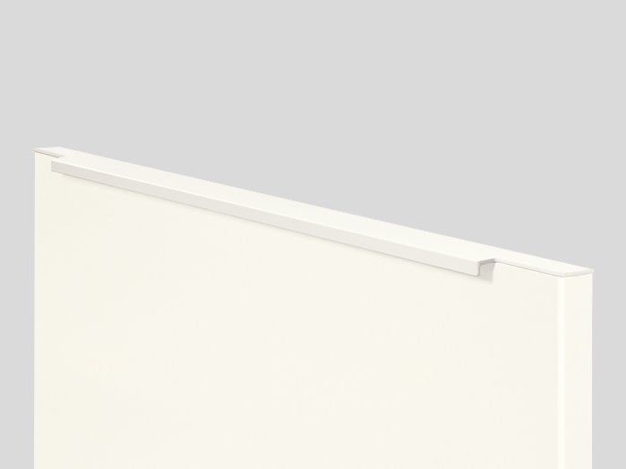 690 — Poignée profilée, Blanc alpin, Mat